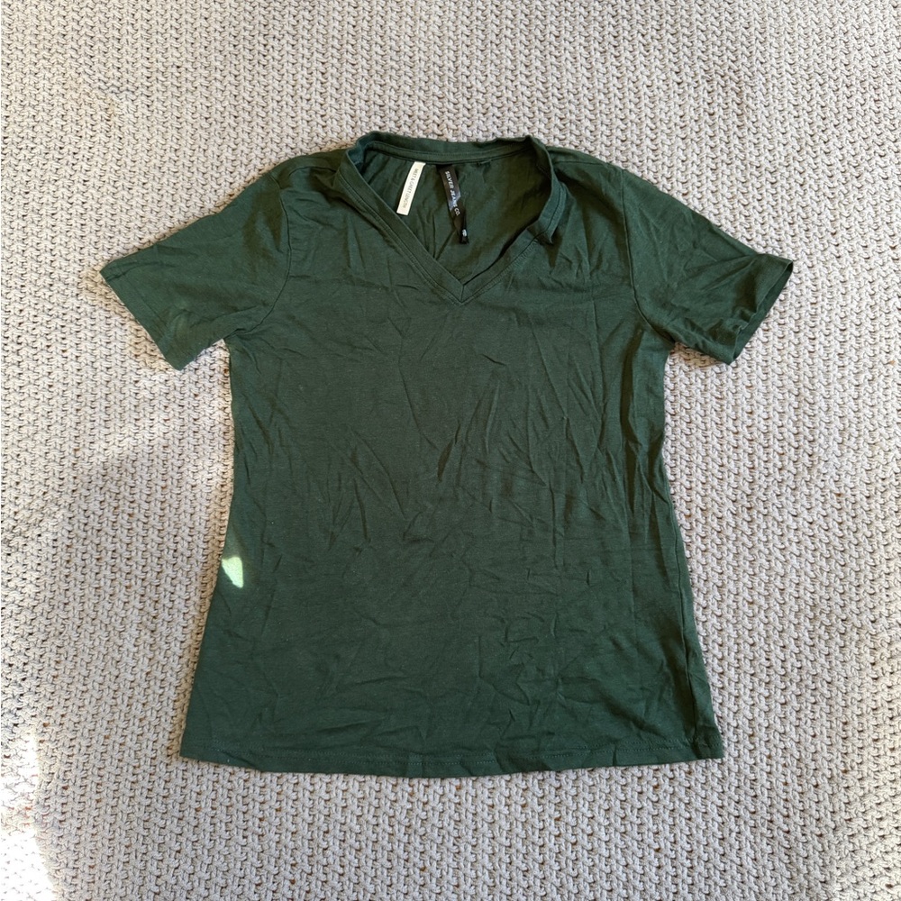 NWOT Silver Jeans Co Forrest Green Short Sleeve Tee XS